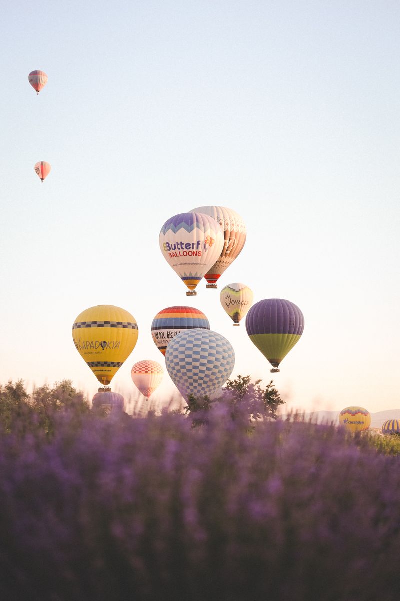 Hot-air balloon over the Luberon