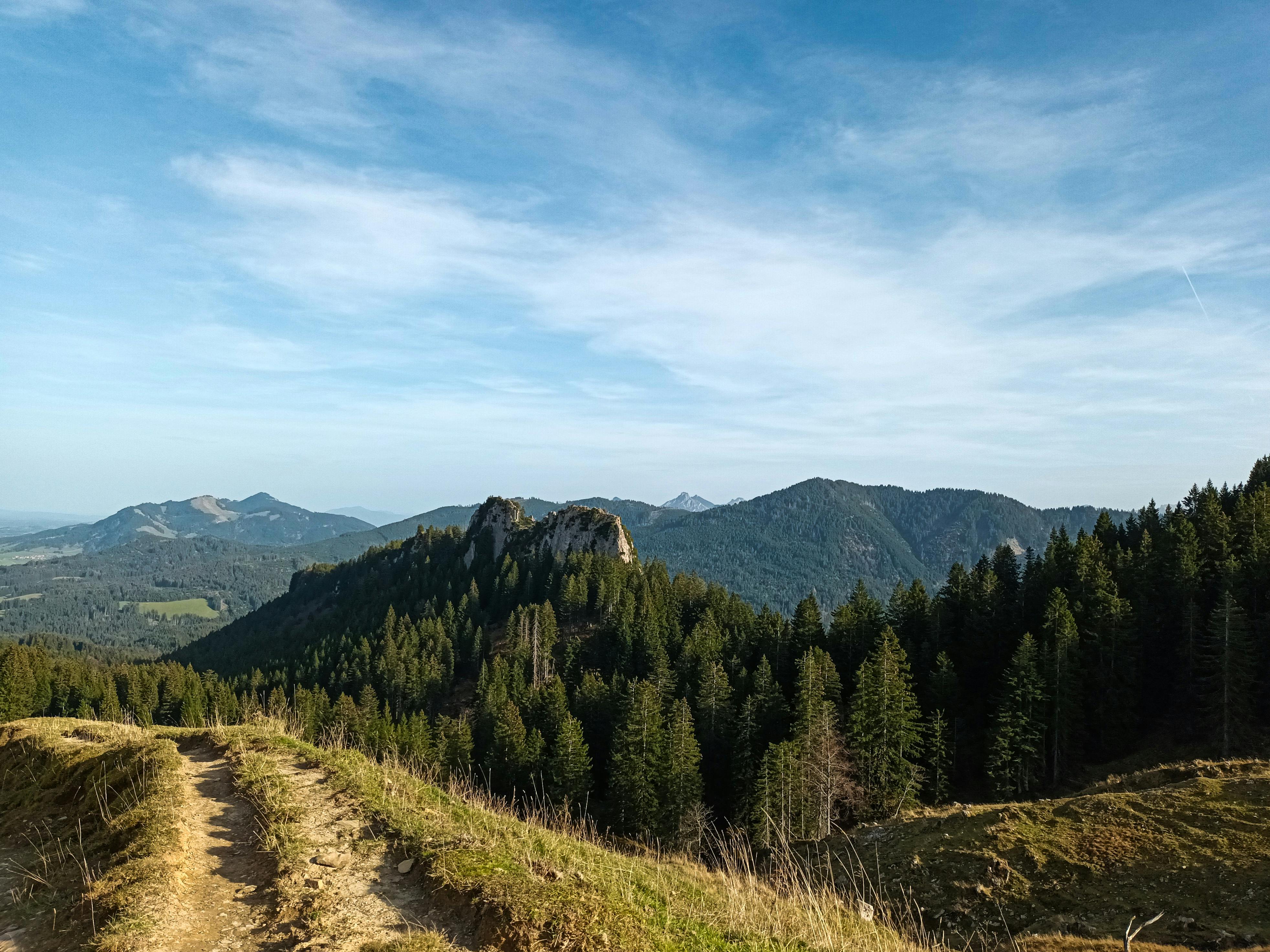 scenic mountain landscape with rugged path