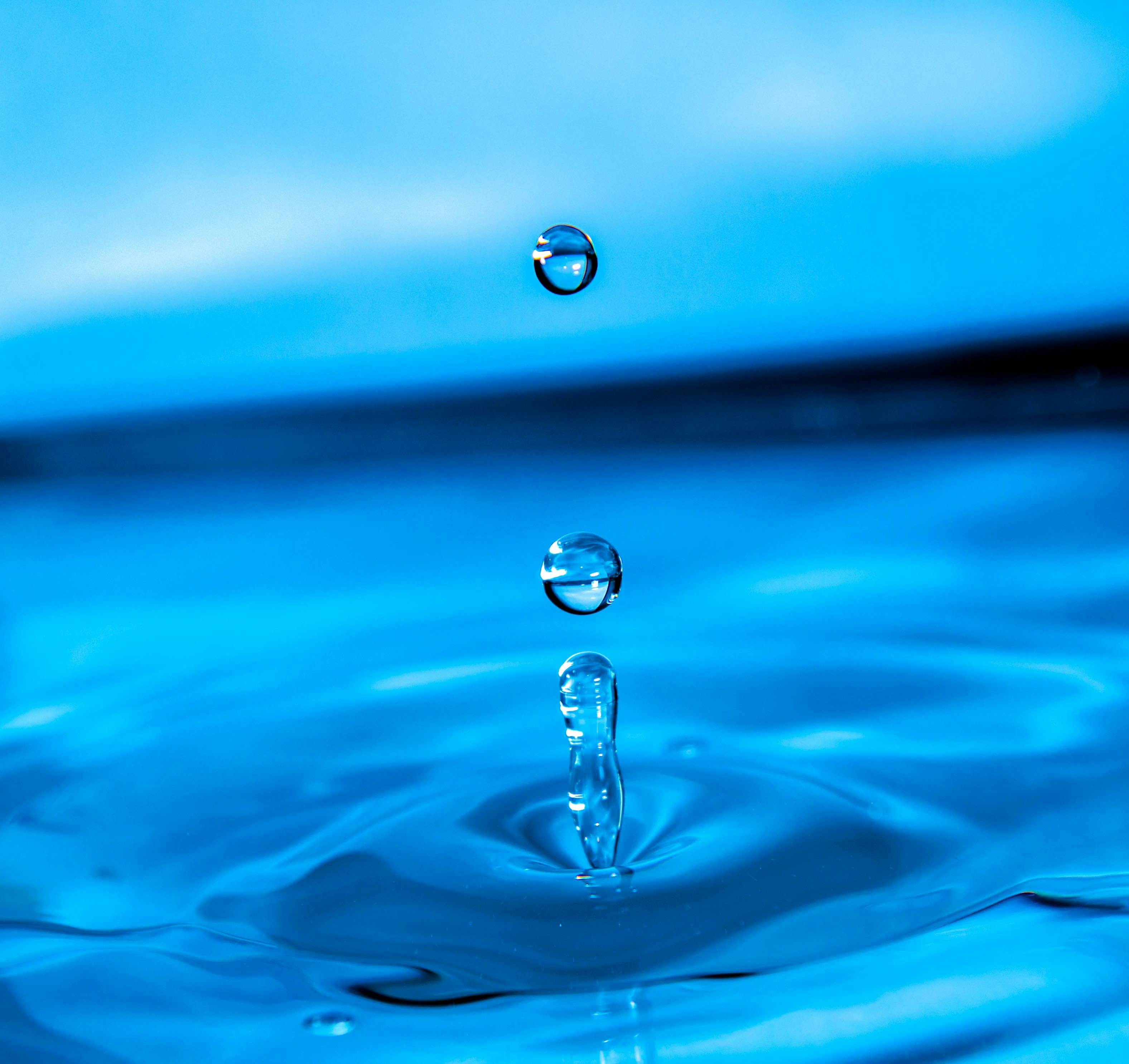 Water Droplet Digital Wallpaper Free Stock Photo