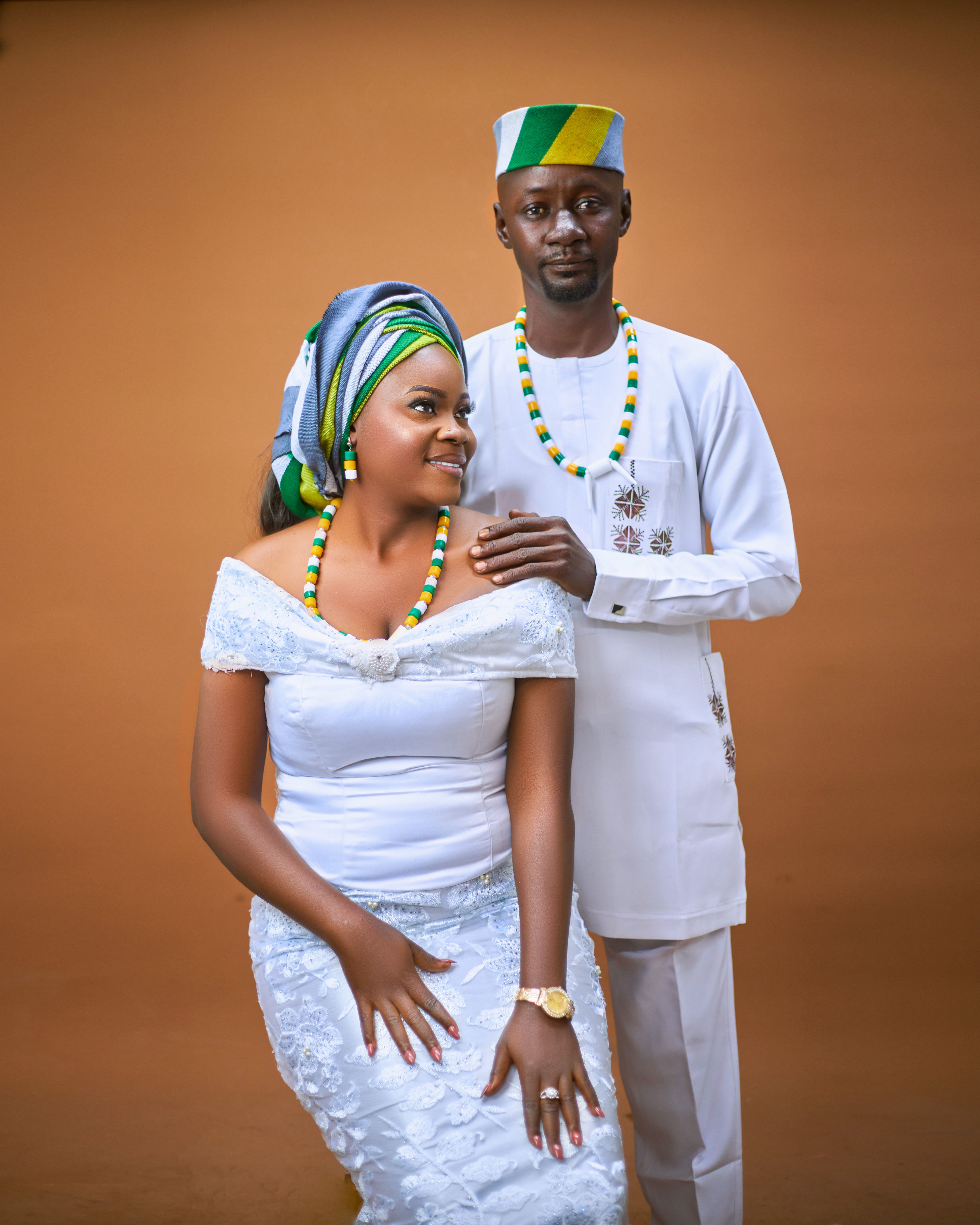 Traditional African Attire Couple Portrait · Free Stock Photo