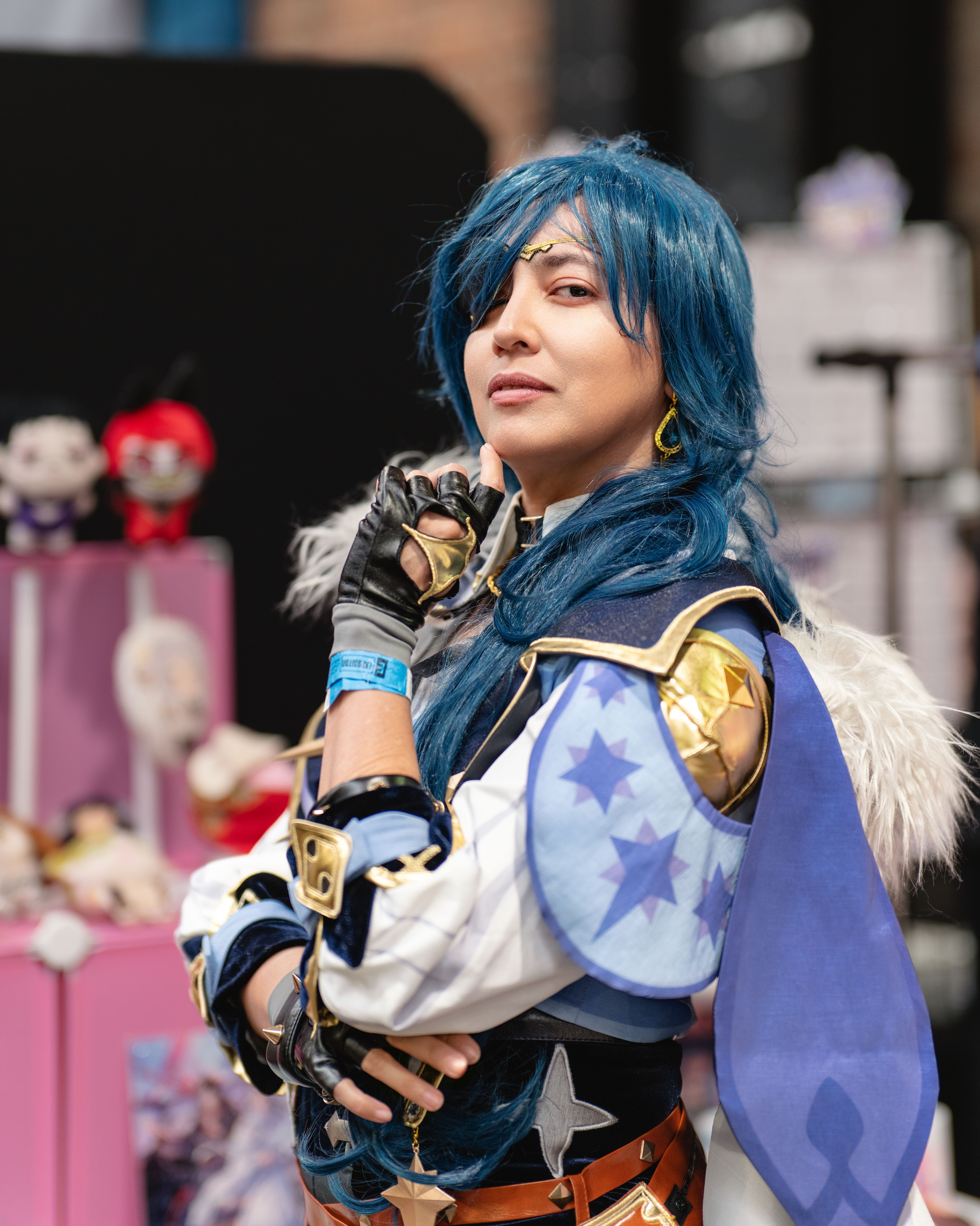 A vibrant anime cosplay captured at an event in San José, Costa Rica.