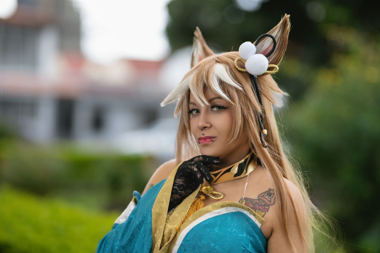 a creative anime cosplay captured outdoors in san jos costa rica