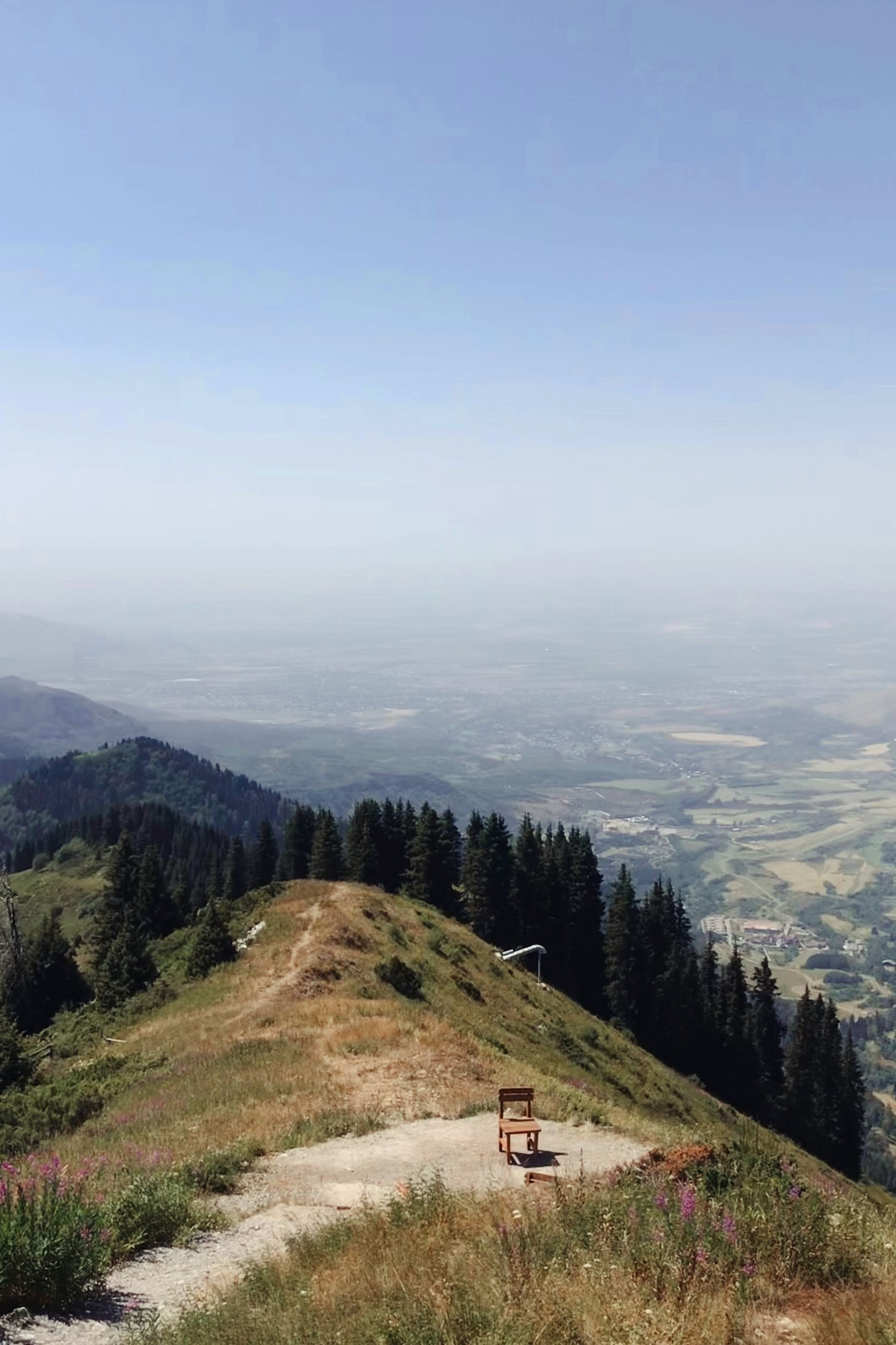 Scenic view of Talgar's mountainous terrain, showcasing nature's beauty.