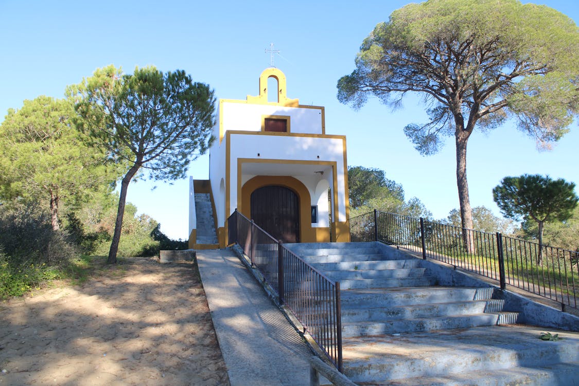 fachada principal de la ermita entre los pinares | fotografía 3