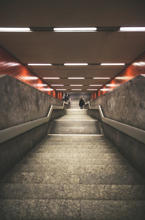 Free stock photo of metro station, perspective, staircase