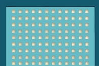 Geometric Pattern of Blue Perforated Panel