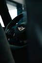 Close-up of a Mini Cooper Steering Wheel in Eskişehir