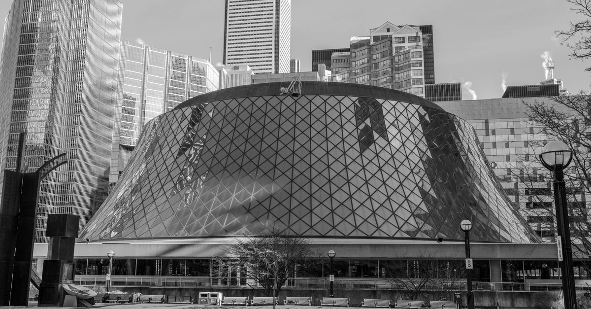 The Bank of Canada building where the policy rate was held at 2.25%