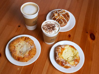 Breakfast pastries and coffee — photo by Chris L on Pexels