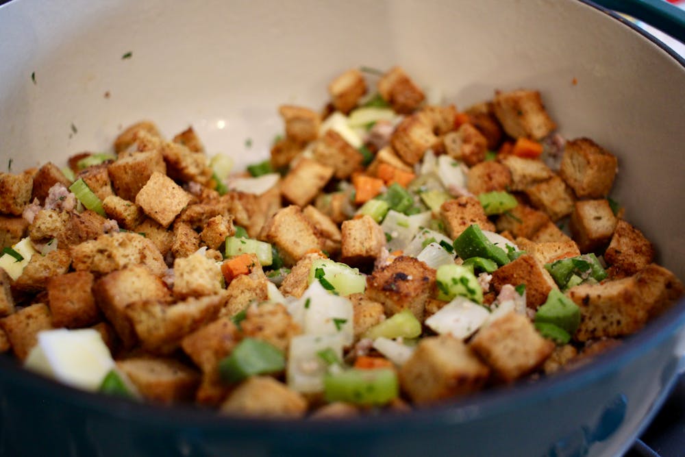 Prepare the Flavorful Stuffing Prepare the Flavorful Stuffing