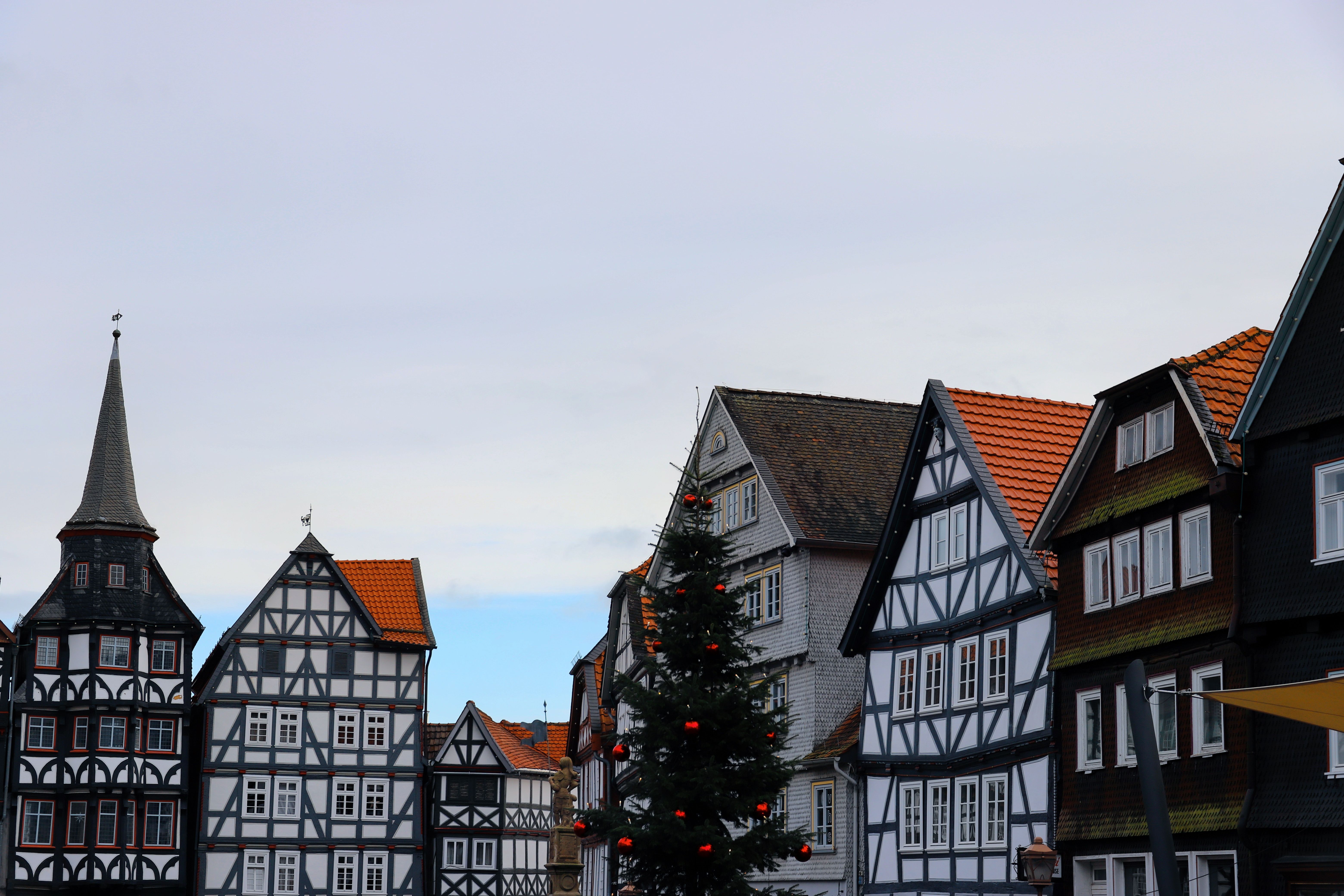 Historische Altstadt Erfurt mit Fachwerkhäusern