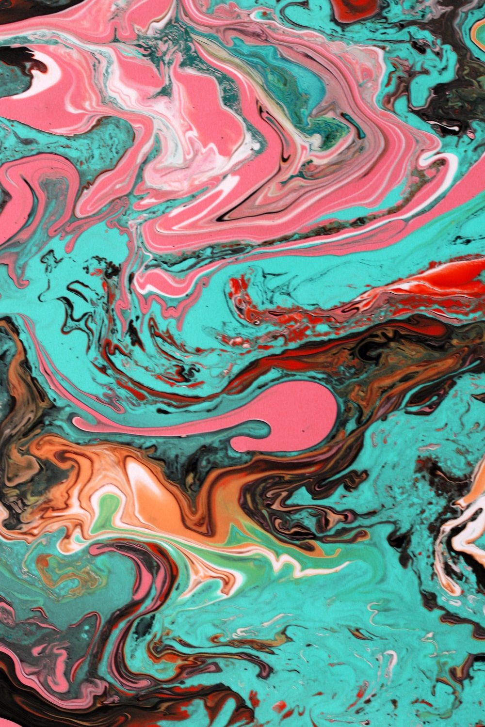 Colorful Abstract Fluid Art with Swirling Patterns · Free Stock Photo