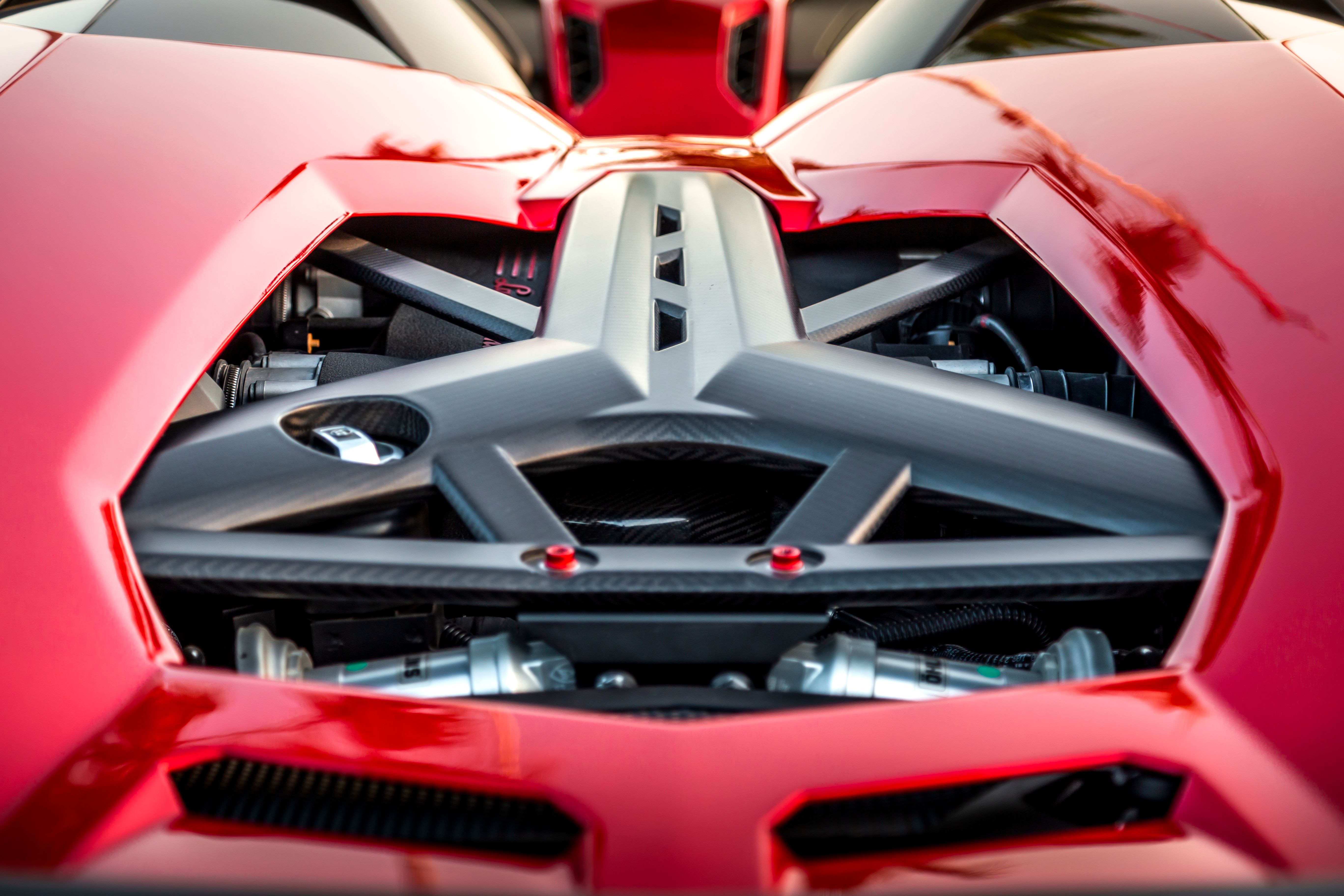 carbon fiber engine bay accents for sports cars