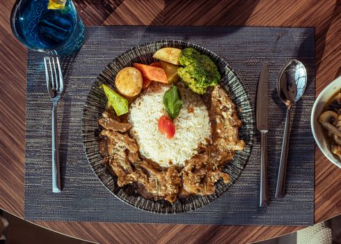 Vegetarian Stroganoff — kidney-friendly food