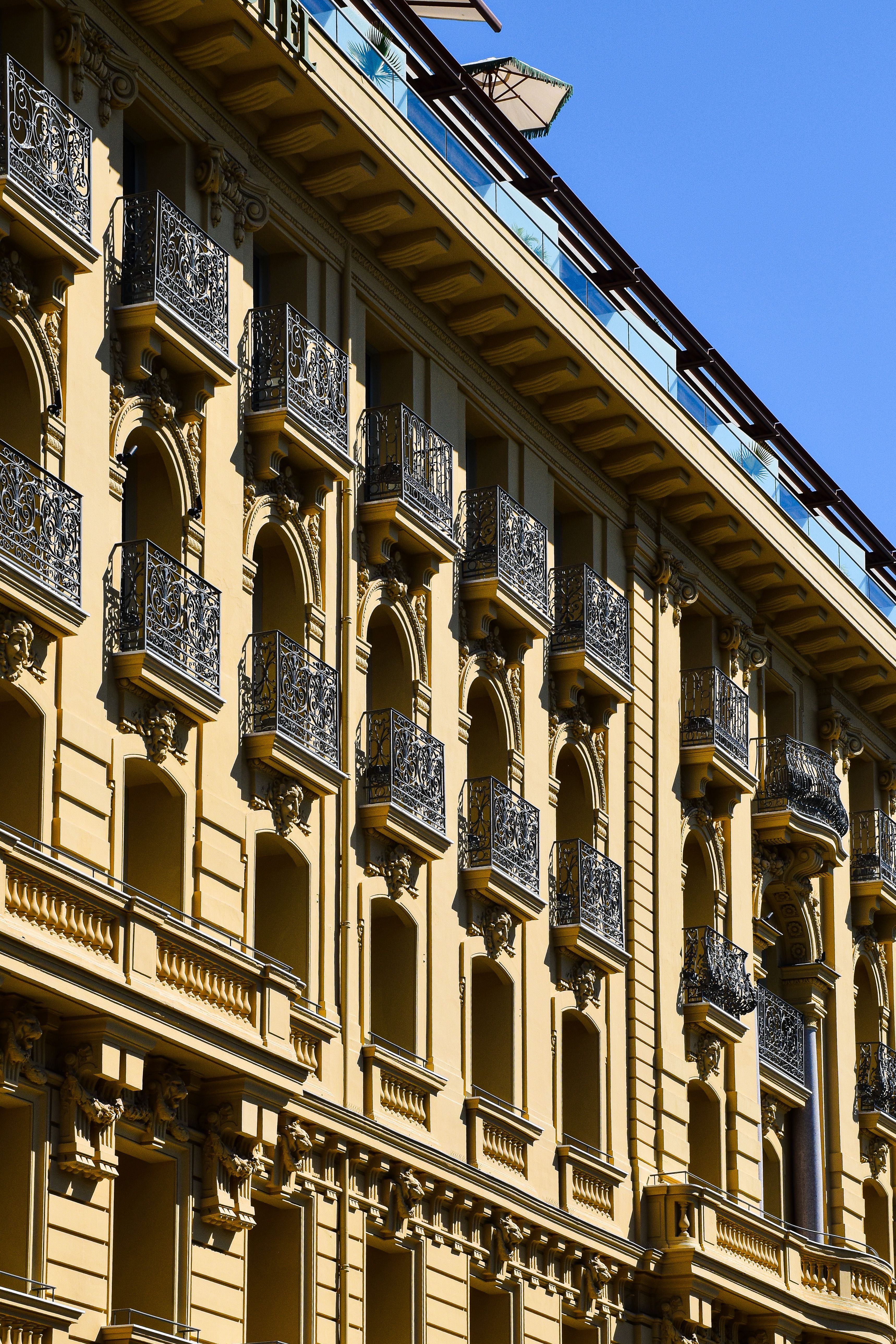 Elegant French Architecture with Balconies · Free Stock Photo