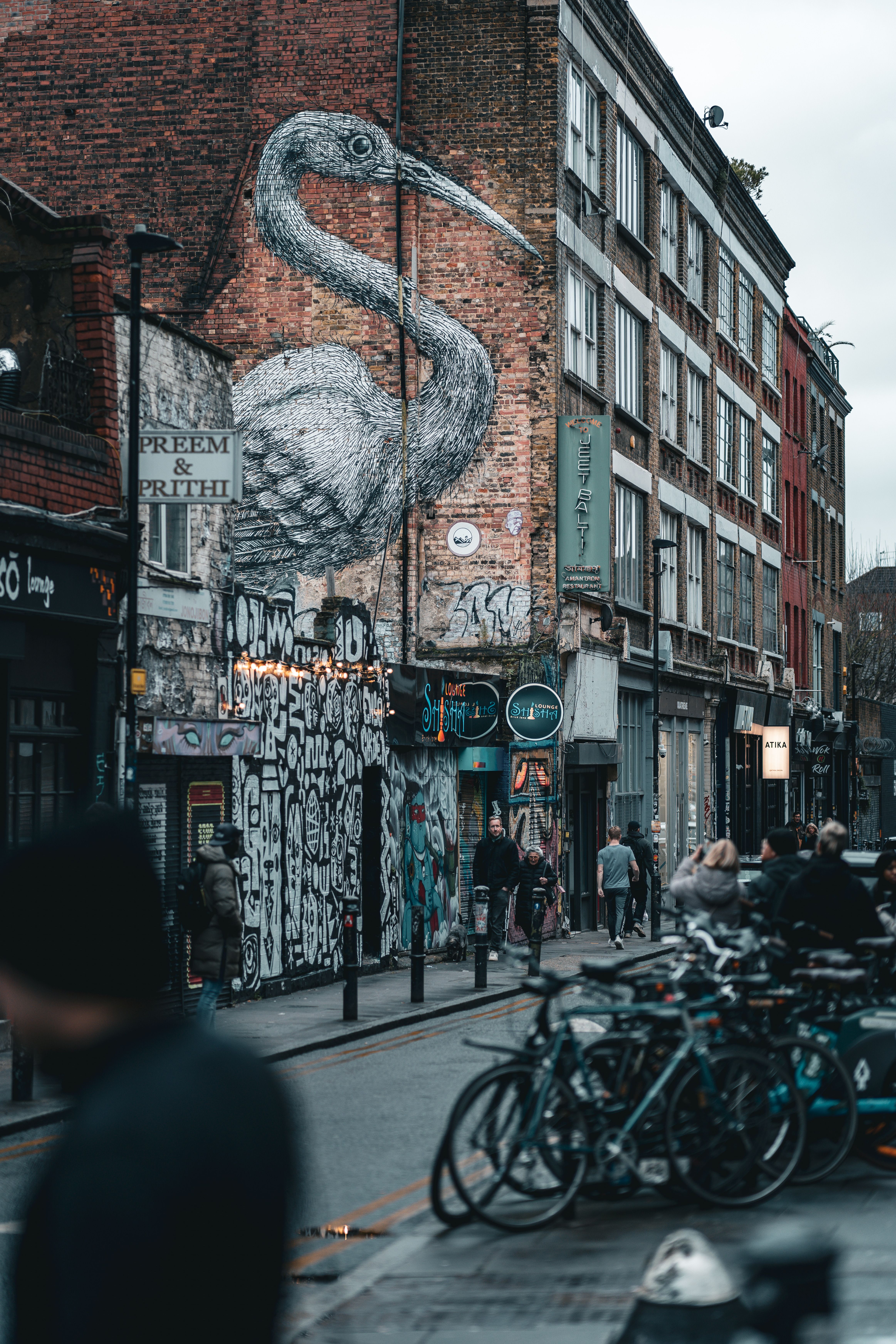 Shoreditch street art, London, UK