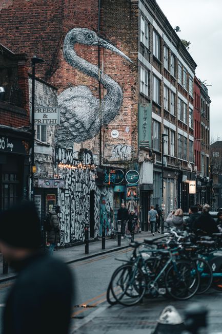 Shoreditch street art, London, UK