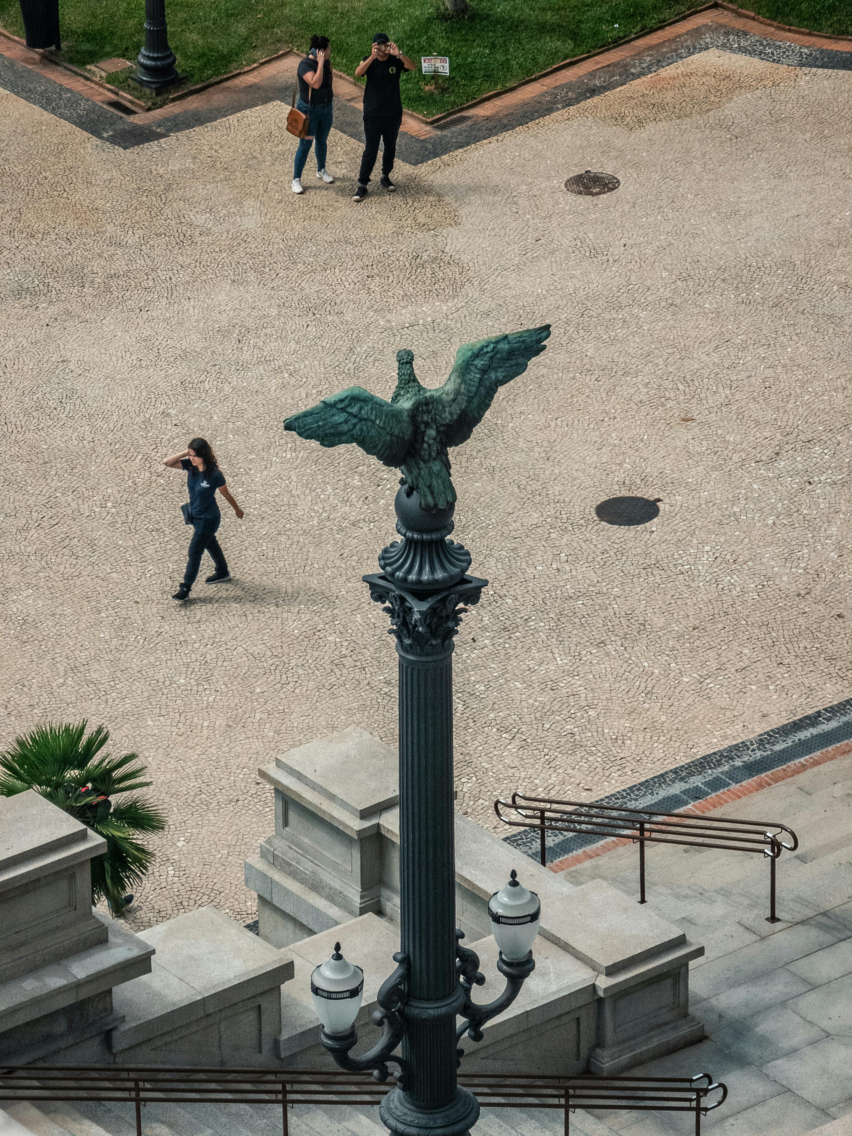 eagle statue in sao paulo public square