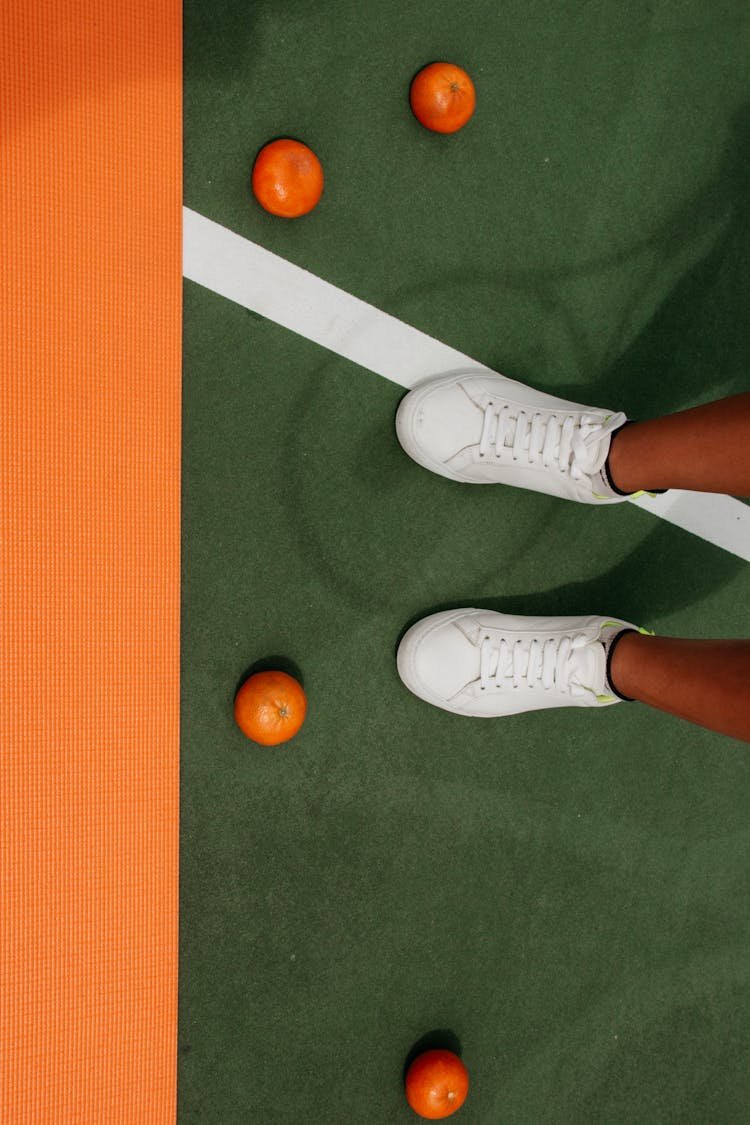 Oranges And White Sneakers