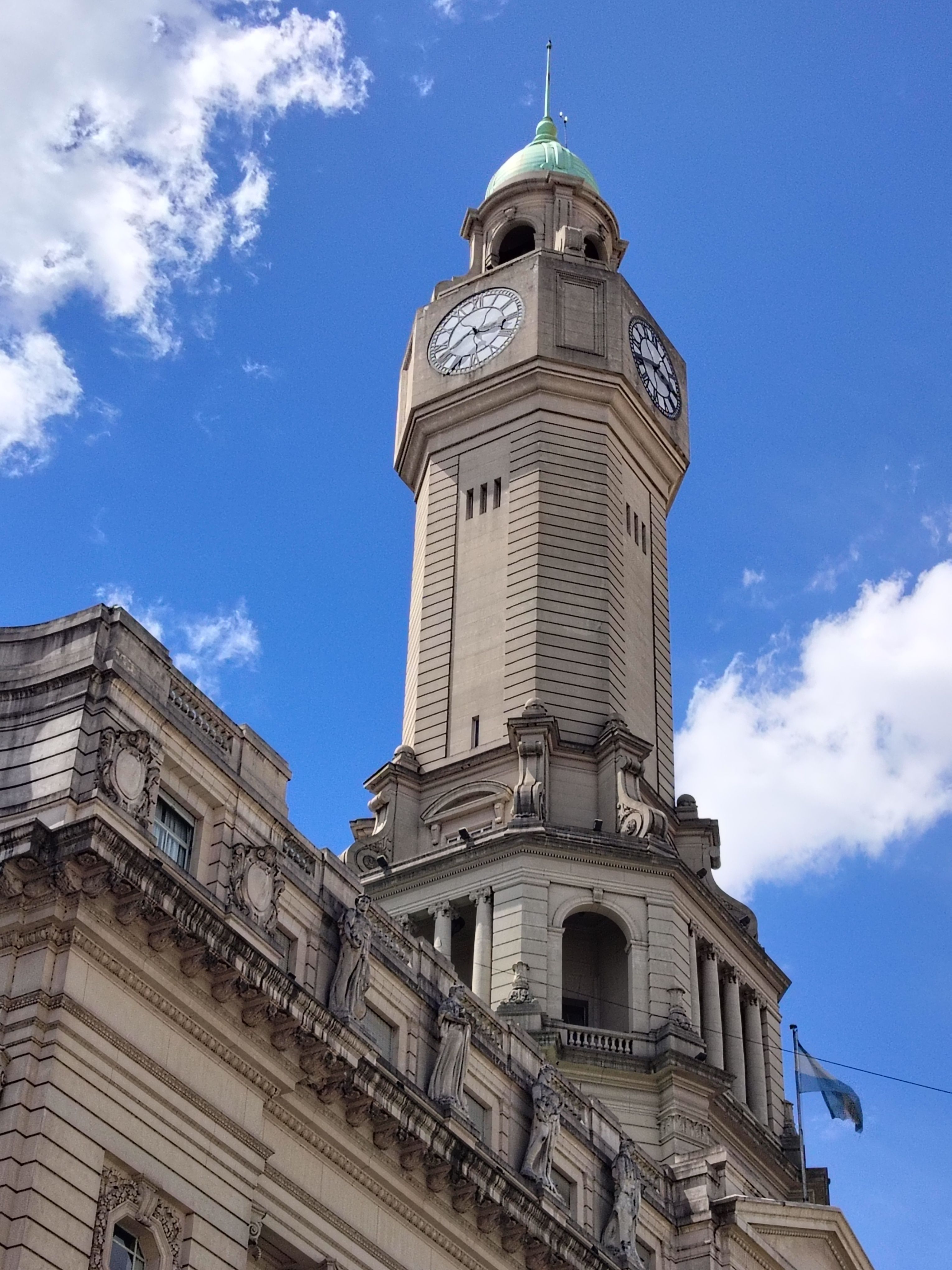 Historic Building Clock Tower Against Blue Sky · Free Stock Photo