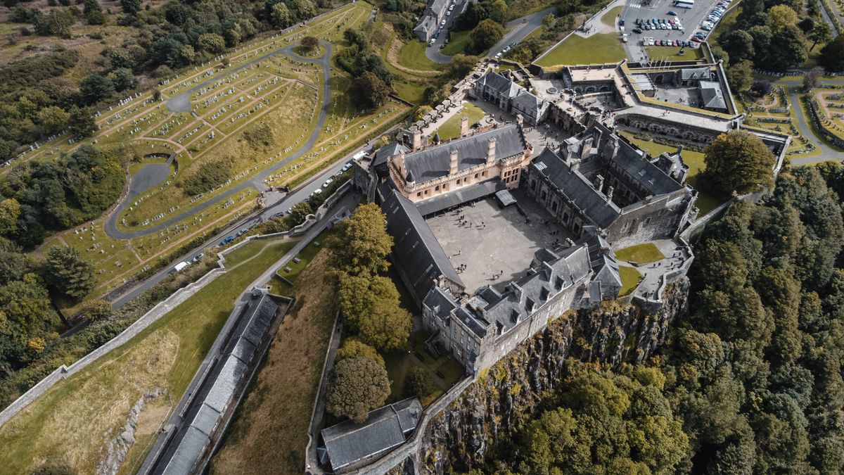 Aerial View of Stirling Castle in Scotland · Free Stock Photo