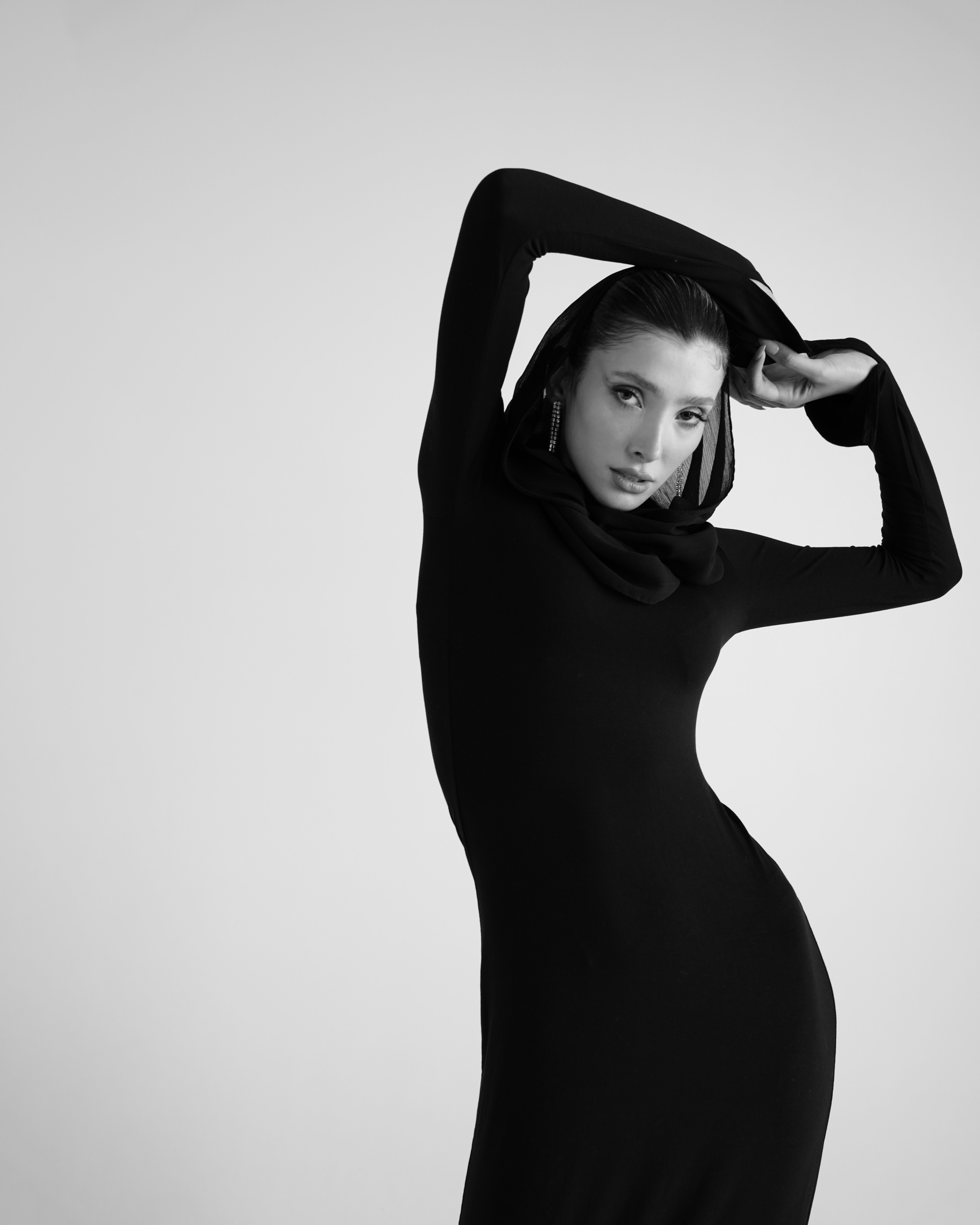 Elegant Portrait of Woman in Black Dress · Free Stock Photo
