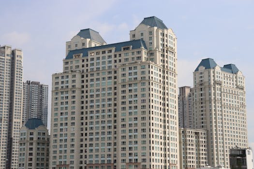 Skyline of modern high-rise residential buildings in Hồ Chí Minh City, Vietnam.