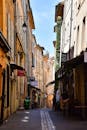 Charming Street in Aix-en-Provence, France