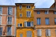 Colorful Facades in Historic Aix-en-Provence