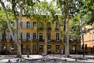 Charming Tree-Lined Street in Aix-en-Provence