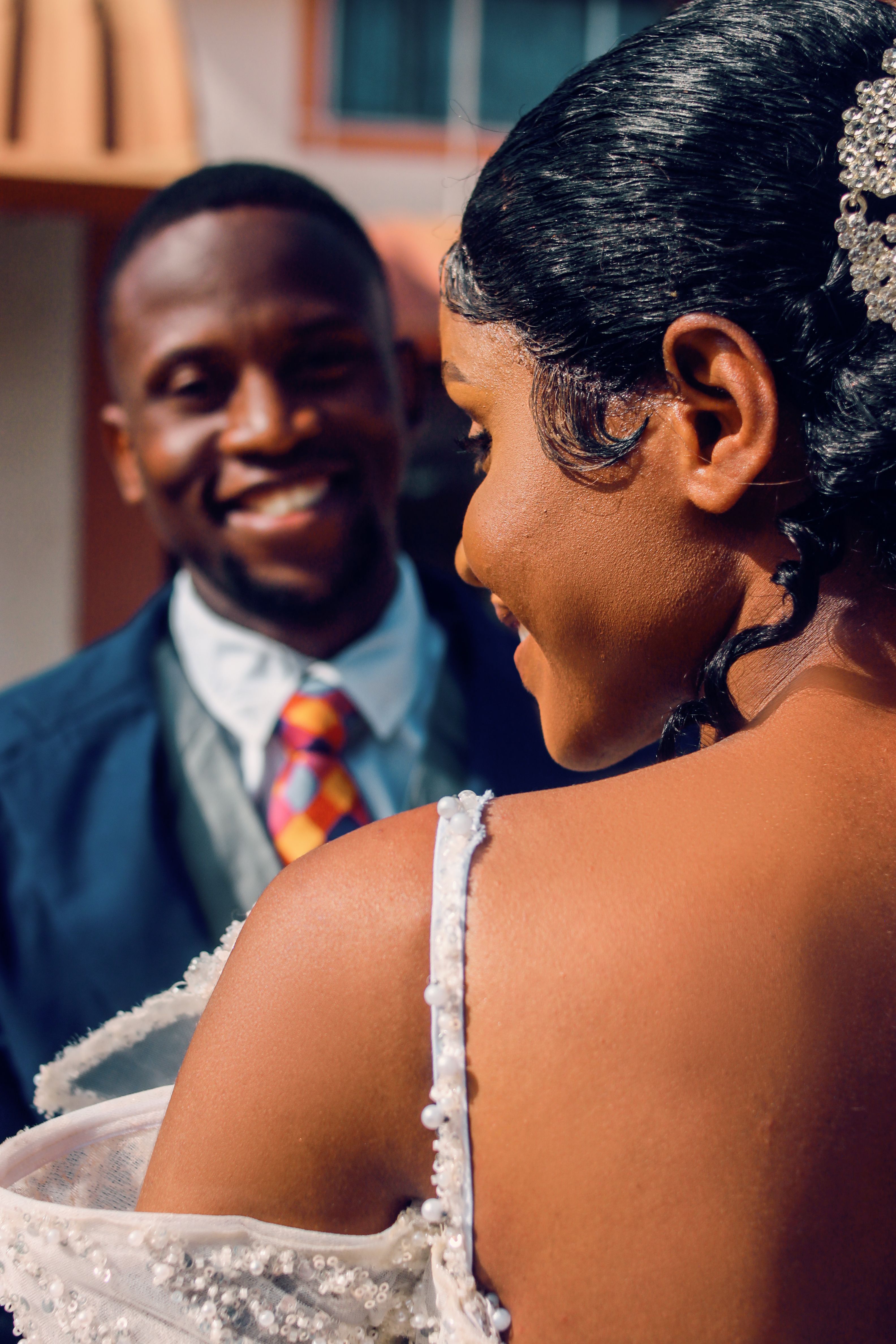 Joyful African Wedding Ceremony in Nigeria  Free Stock Photo