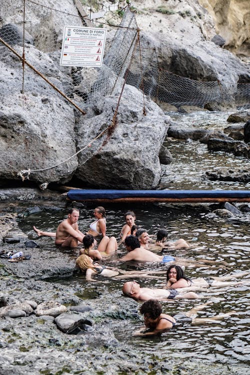 Free People Swimming Stock Photo