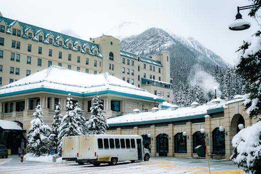 Telluride valley with snowcapped peaks under soft sunrise light