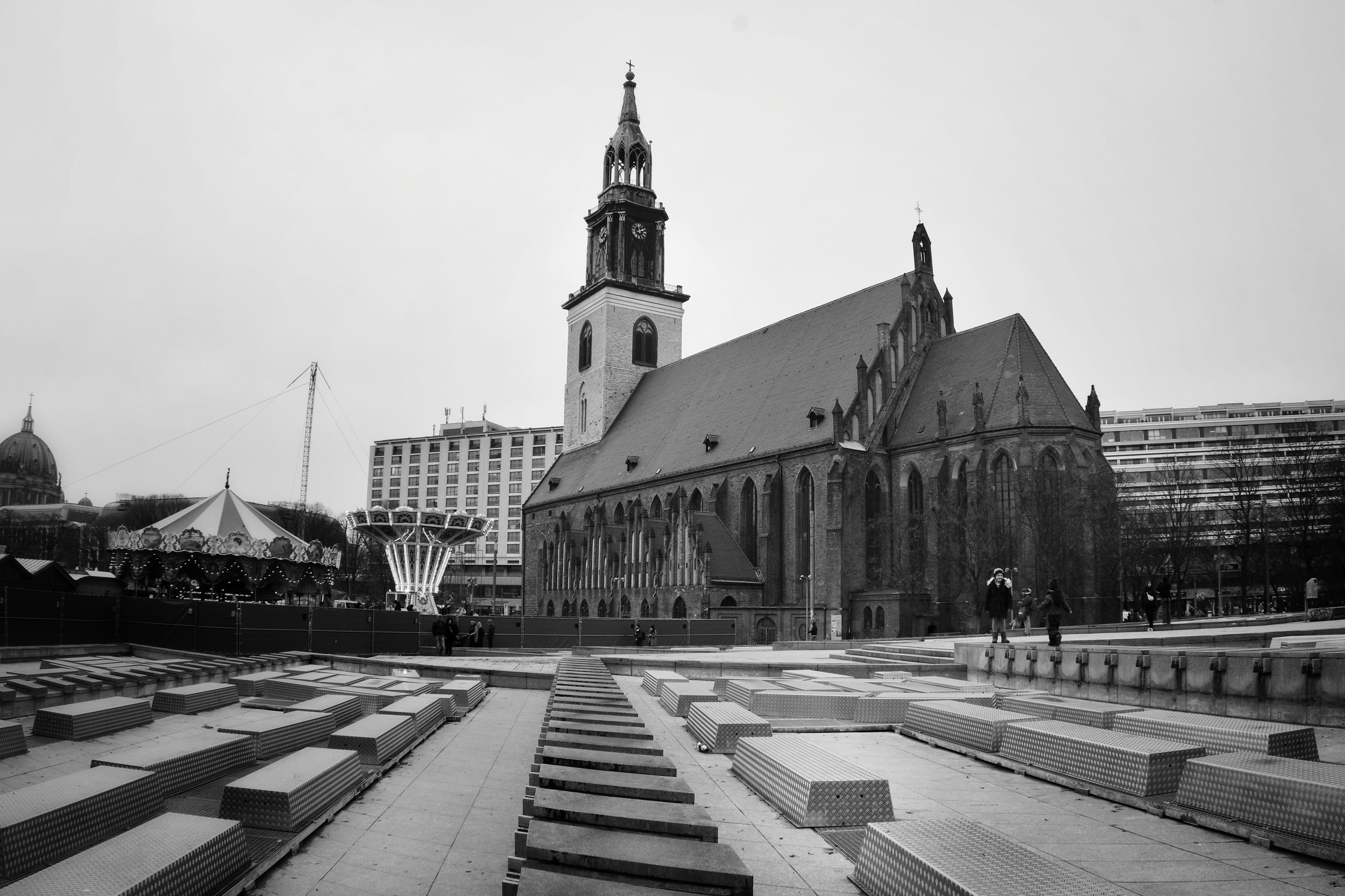 Historic Church and Modern City Contrasts · Free Stock Photo