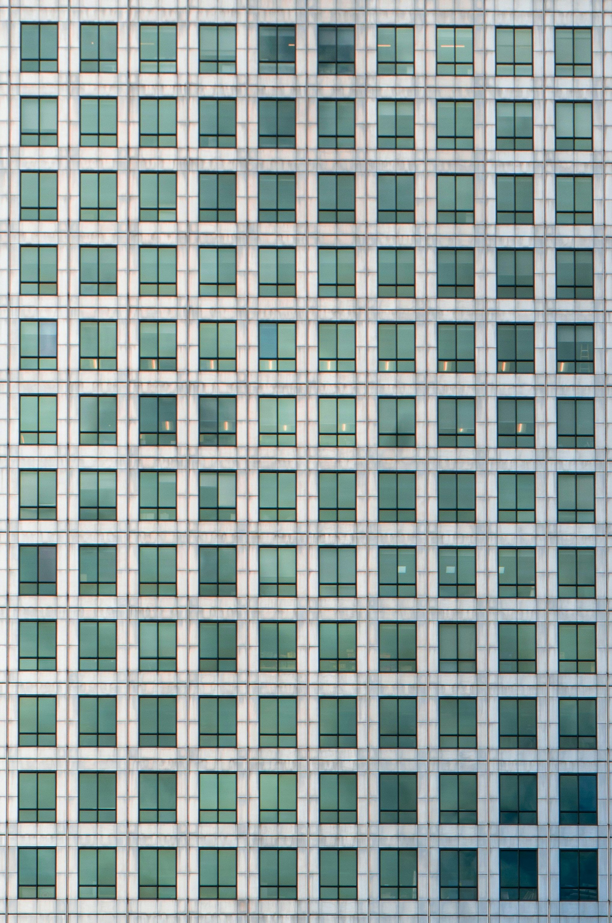 Grid Pattern of Modern Office Building in London · Free Stock Photo