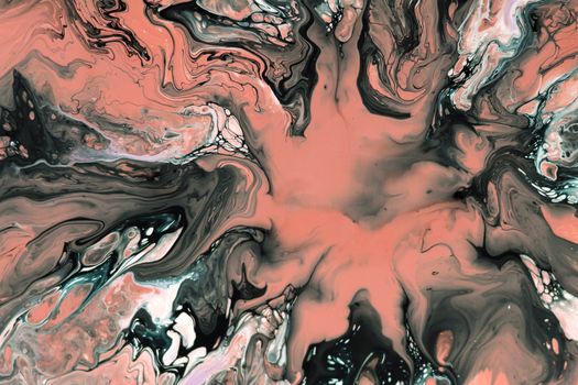 Stunning abstract fluid art showcasing swirling pink and black patterns.