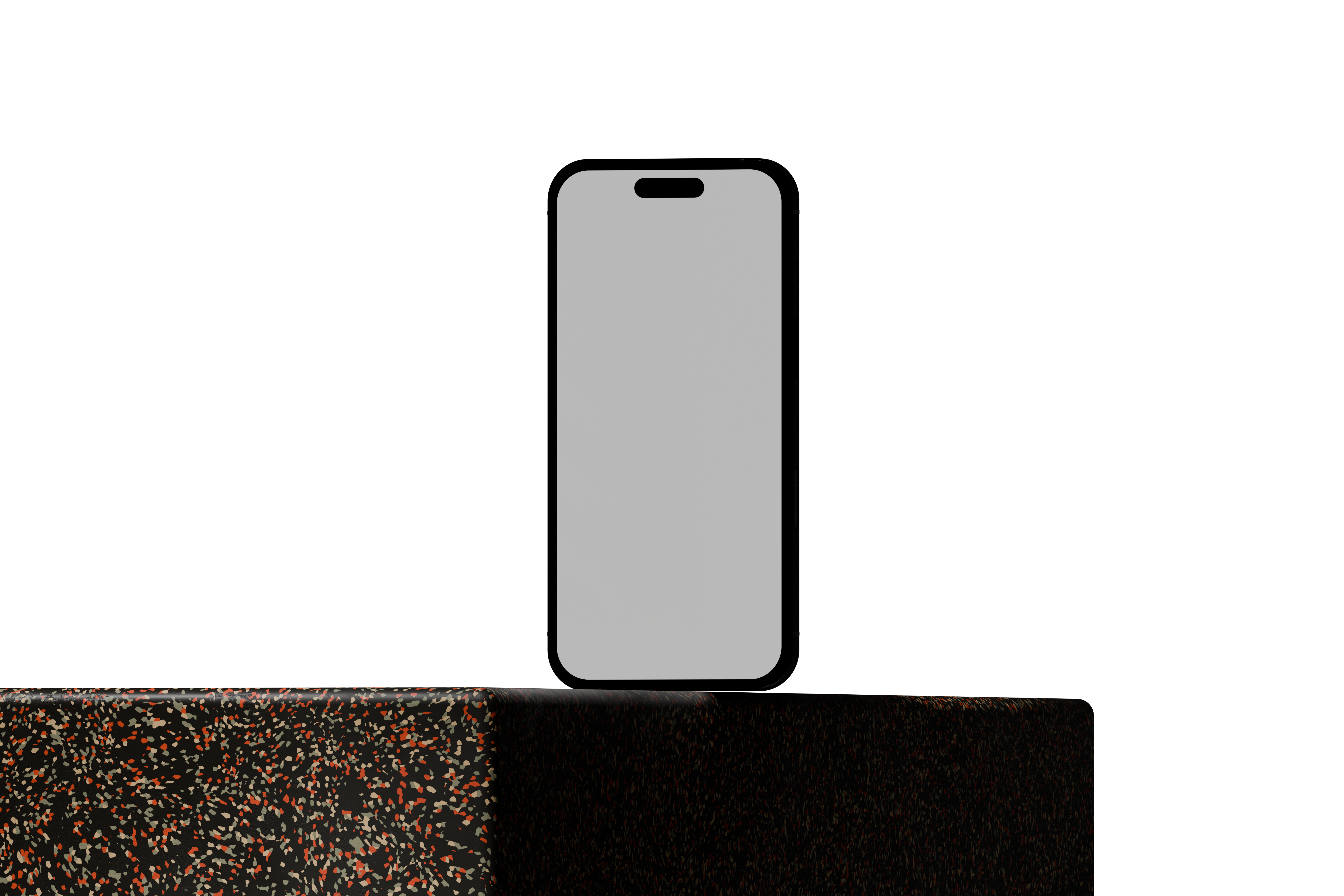 iPhone 16 Mockup on Stone