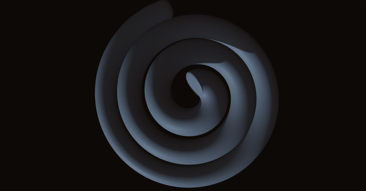 Spirale Abstract Pattern Dark Abstract Spiral Pattern in 3D Art Design · Free Stock Photo