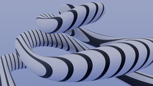 Twisting 3D geometric render used in motion design — photo by Steve A Johnson on Pexels