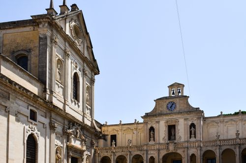 Free Stunning view of Baroque architecture in Lecce, Apulia, Italy. Perfect for history and travel enthusiasts. Stock Photo