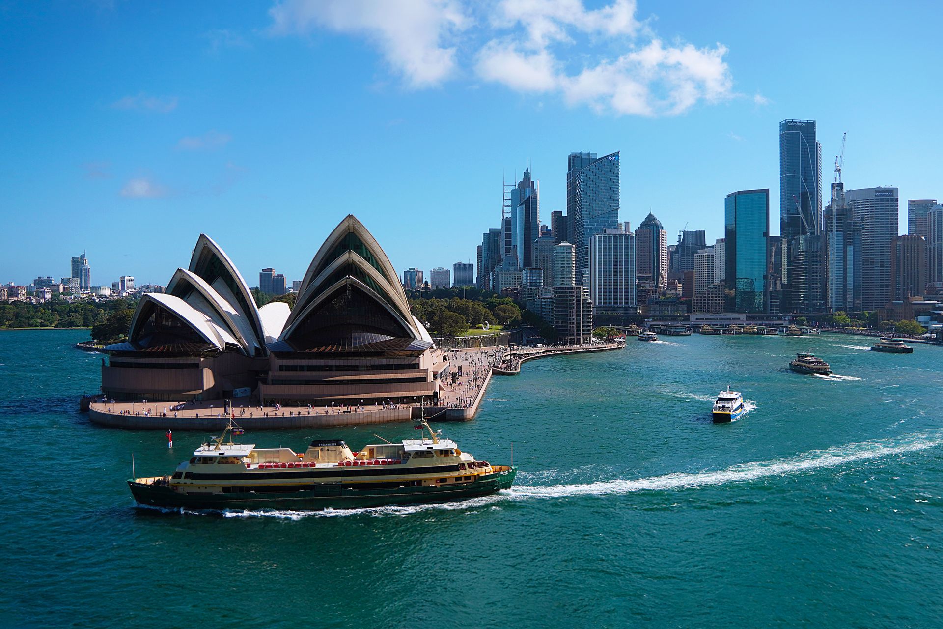 Sydney Opera House Cityscape Skyline view, Sydney New South wales Australia