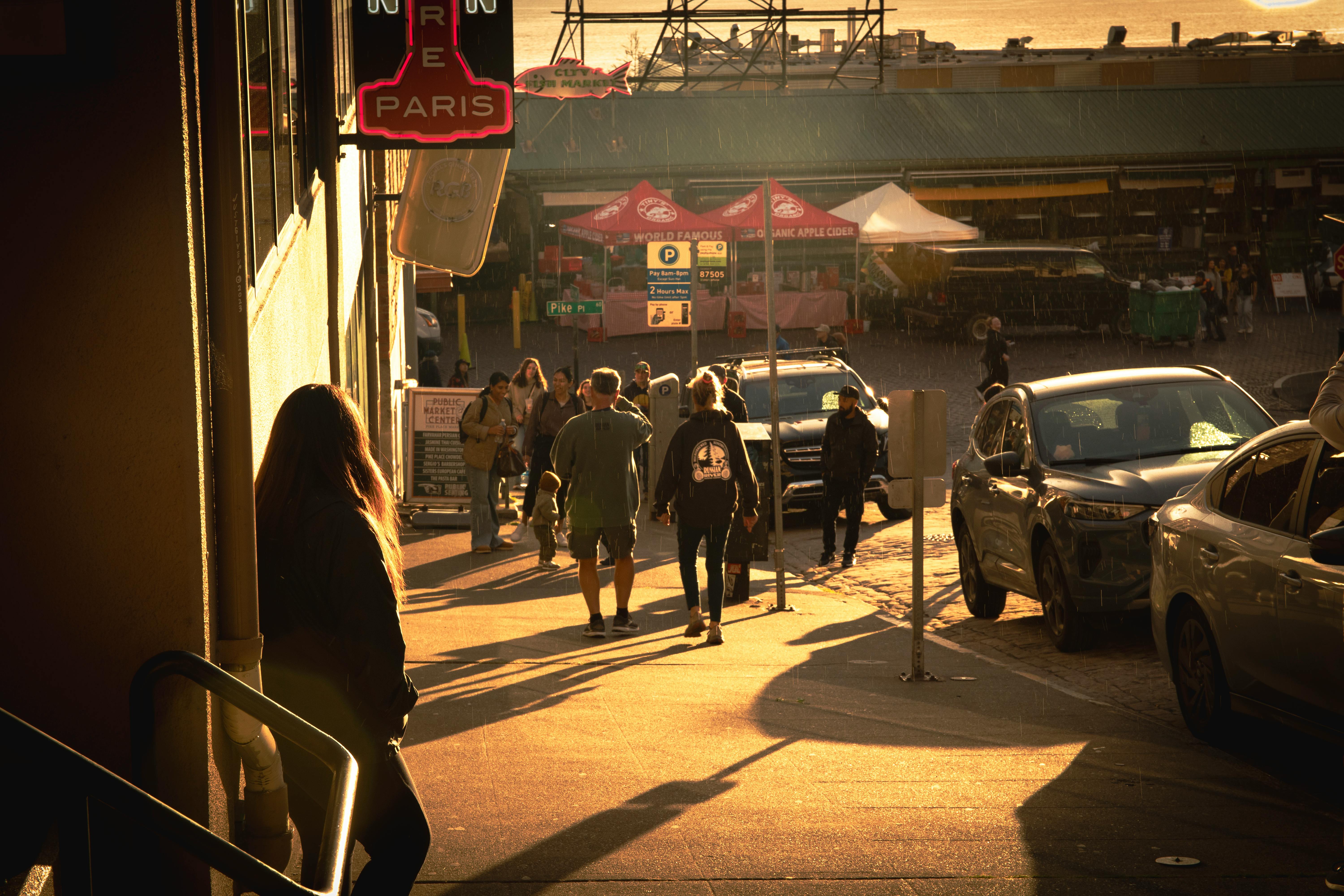 bezplatná Deštivé Město Západ Slunce Základová fotografie