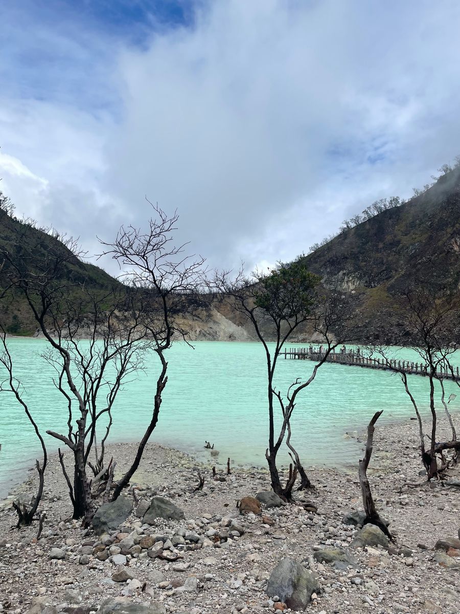 Kawah Putih crater lake, Ciwidey