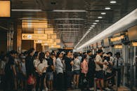 Busy Metro Station in Ho Chi Minh City