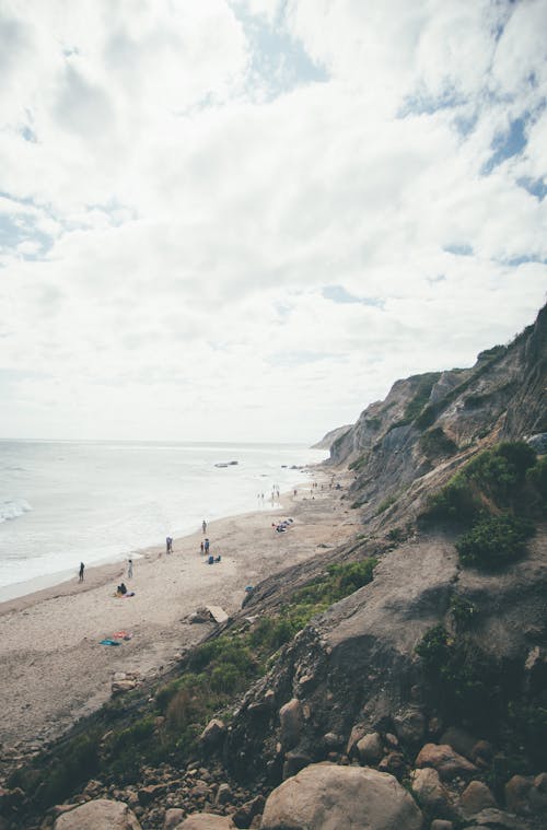 Imagine de stoc gratuită din cer înnorat, coastă, faleză