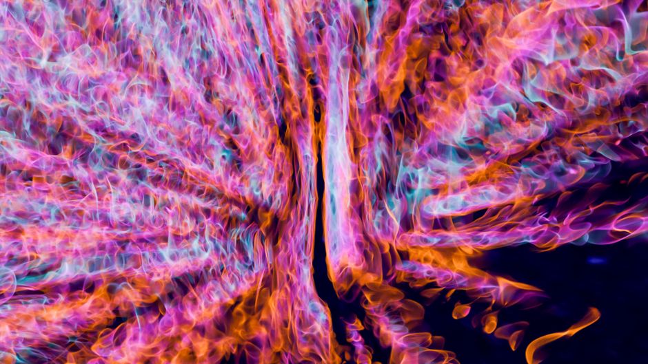 A mesmerizing digital abstract art piece with swirling vibrant colors and dynamic motion.