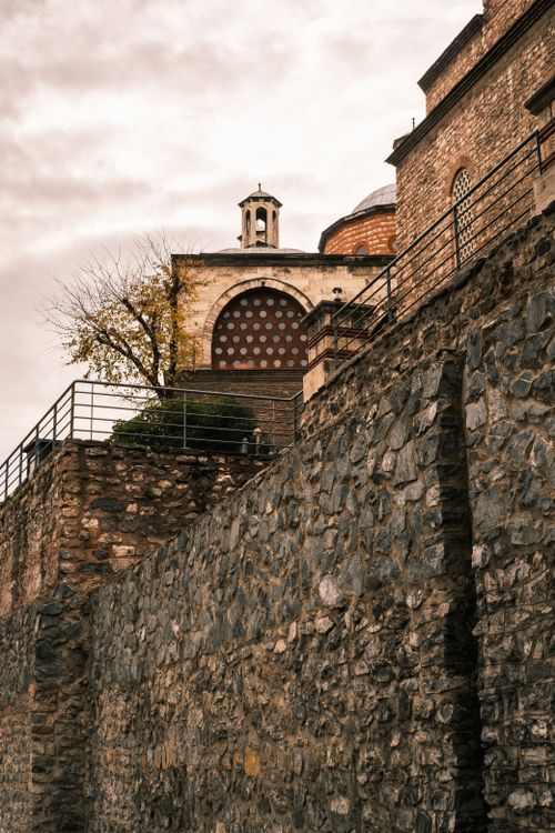 Historic Stone Walls Near Istanbul Landmark · Free Stock Photo
