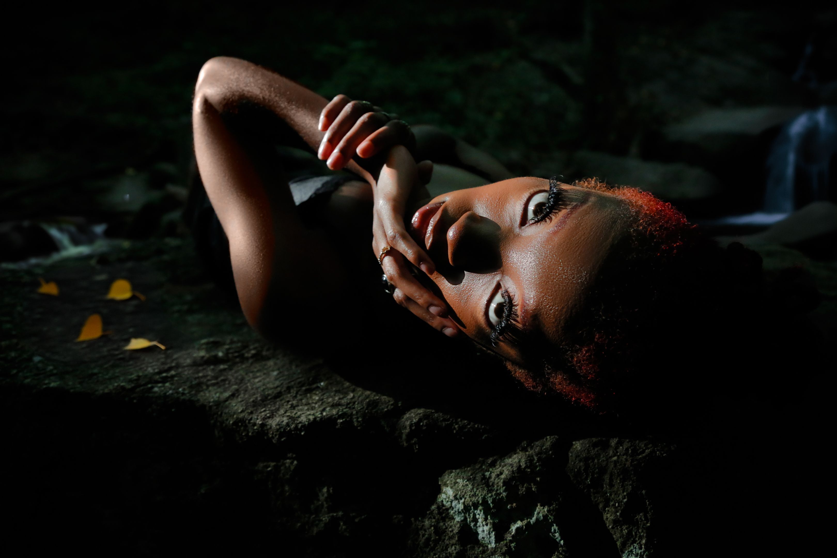 Artistic Portrait of Model in Natural Setting · Free Stock Photo