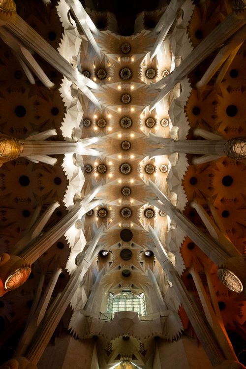 Interior of Sagrada Familia Cathedral · Free Stock Photo