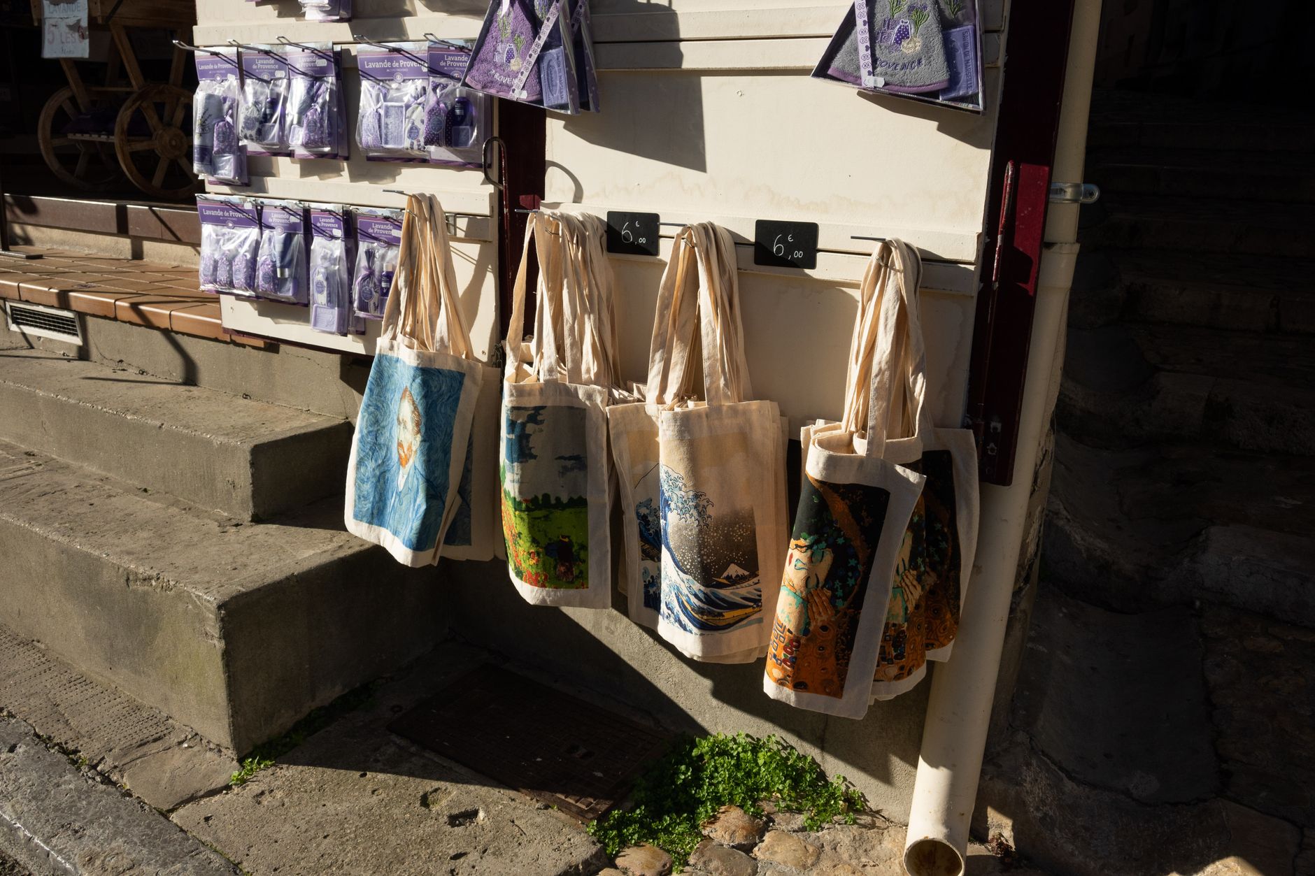 Shopper carrying Trader Joe‘s mini tote on shopping trip